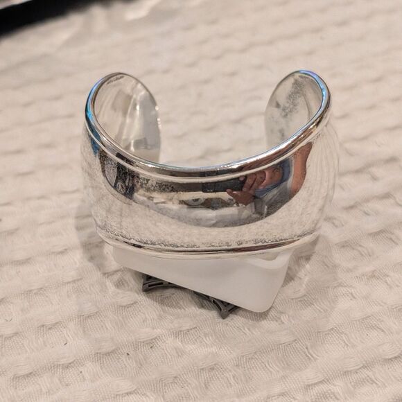 Jewelry - Heavy And Chunky Sterling Silver Cuff Bracelet | Stamped Mexico 925